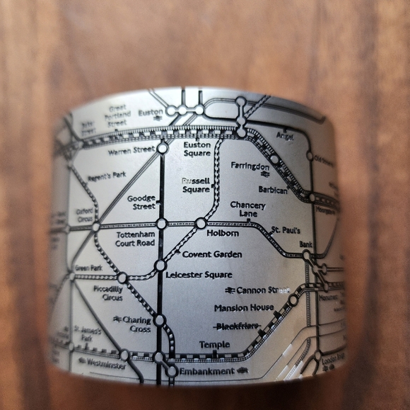 London Tube Metro Cuff Bracelet - By Design Hype Inc. - Picture 6 of 12